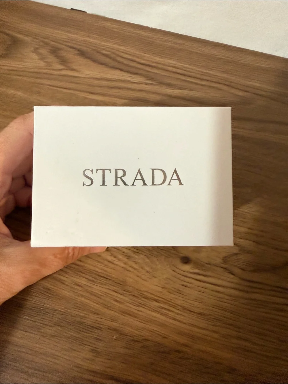 Strada Black Strap Watch with Rose Gold Case and Black Dial